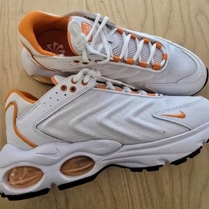 Nike Air Max TW NN White and Orange Sneakers